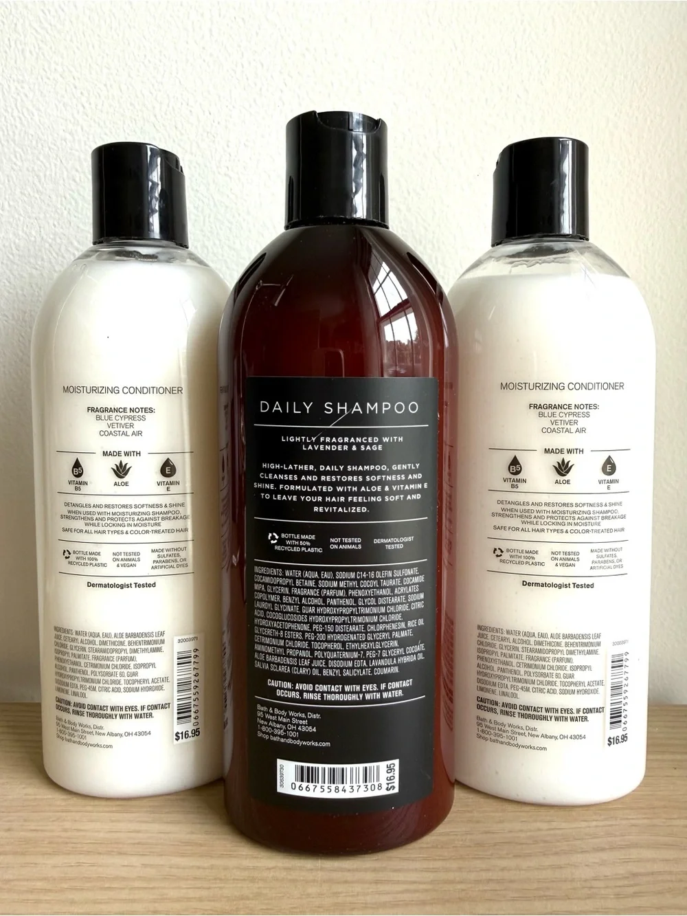 Bath & Body Works Men’s Hair Care Set Daily Shampoo Ocean Conditioner NEW 16oz